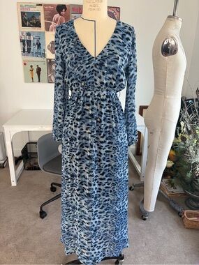 Molly Bracken Leopard Print Maxi Dress